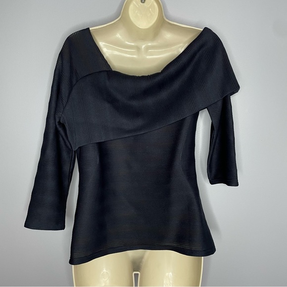 Anthropologie Blue Tassel Off Shoulder Top - Picture 6 of 12